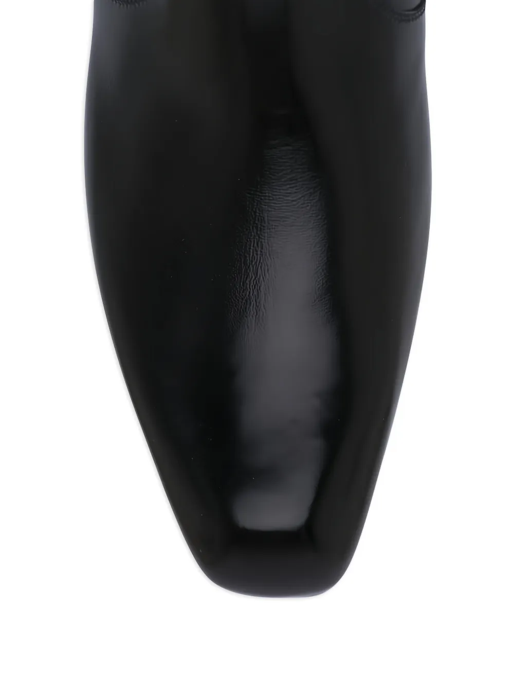 KHAITE Colt leren enkellaarzen met rits Zwart