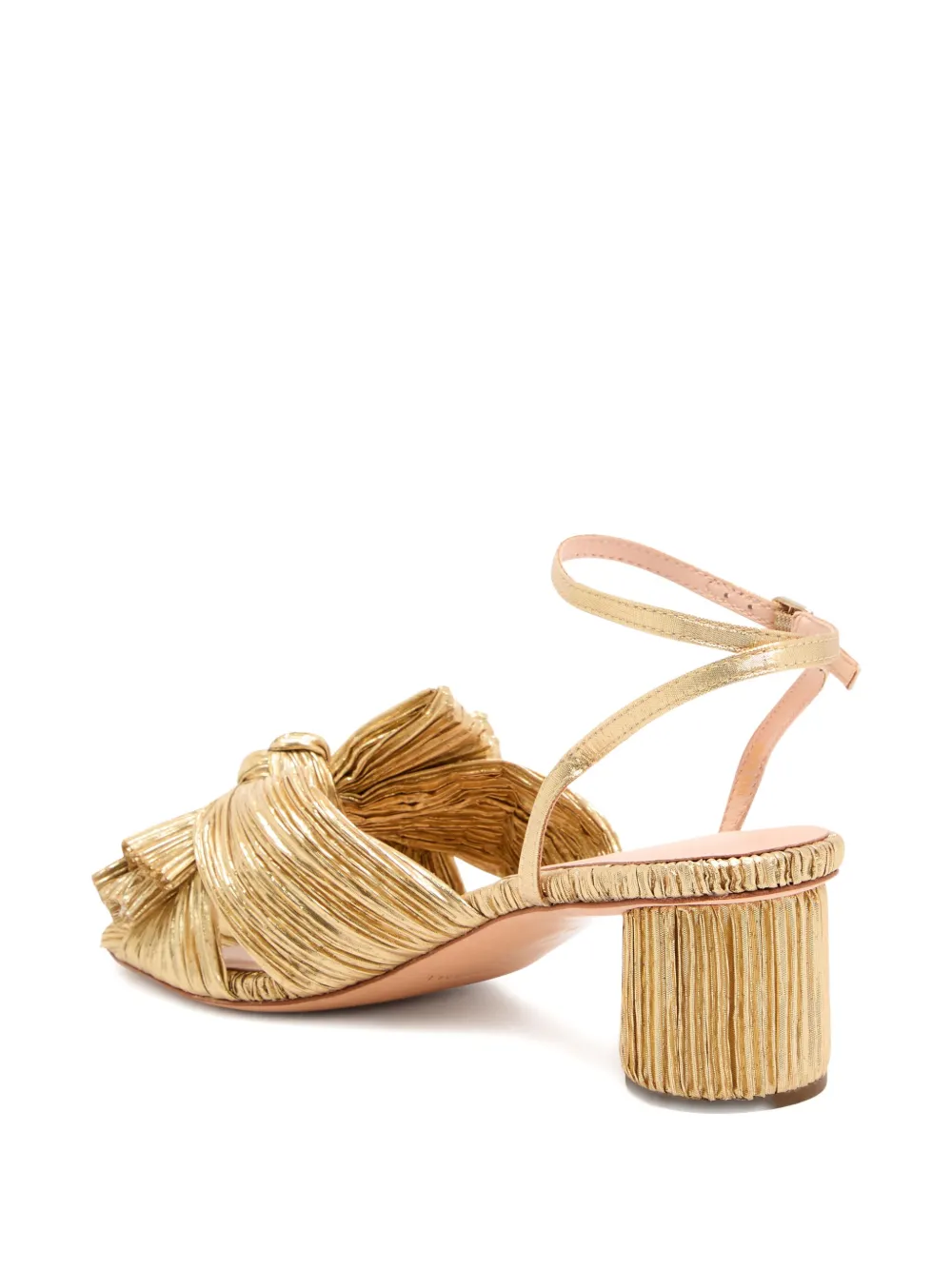 Loeffler Randall 50mm Dahlia pleated-knot sandals | Heeled Sandals | Image 2