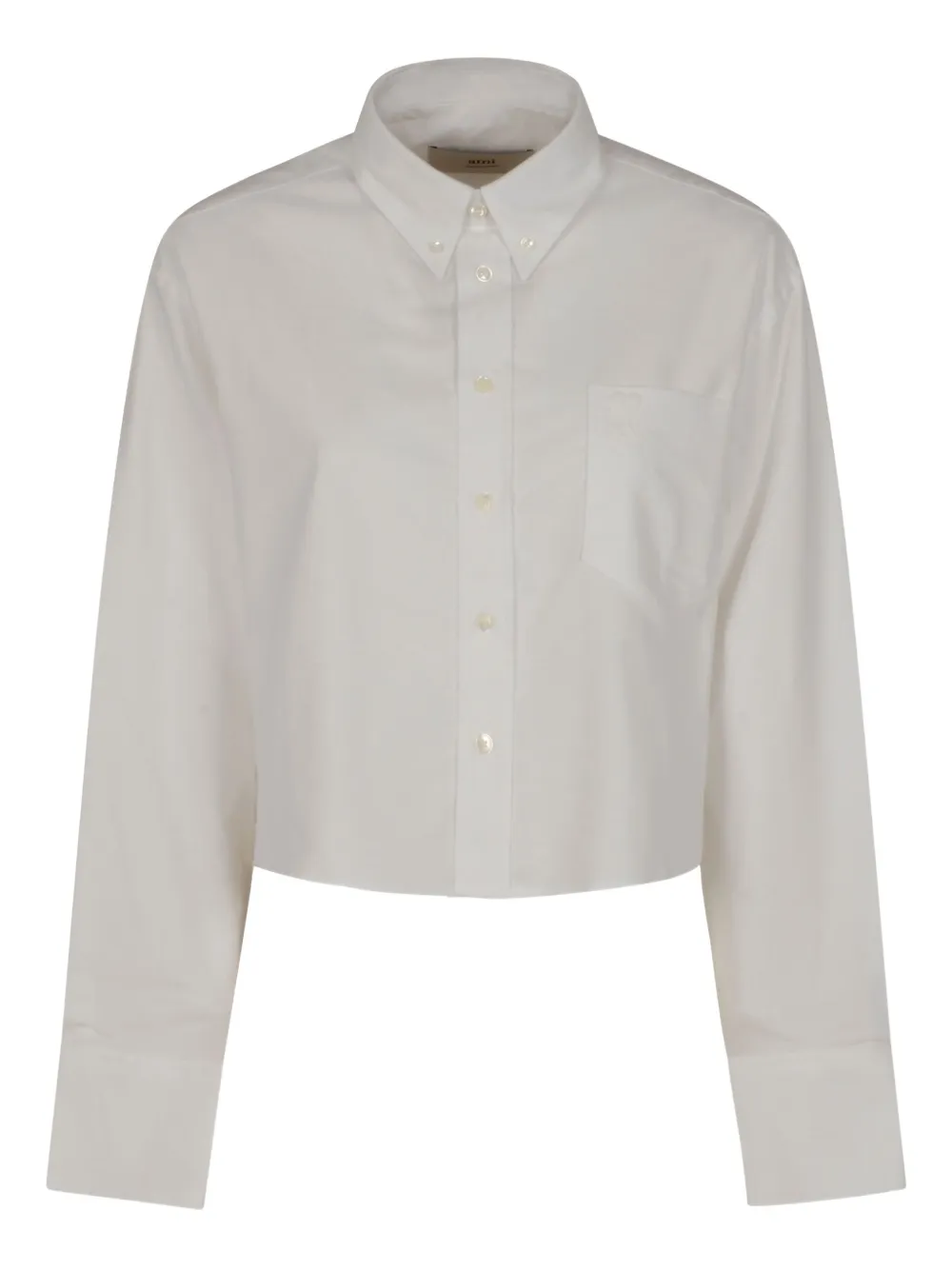 Ami Alexandre Mattiussi Mother-of-pearl Button Shirt In White