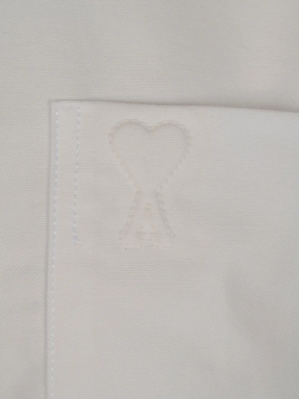 Ami Alexandre Mattiussi Mother-of-pearl Button Shirt In White