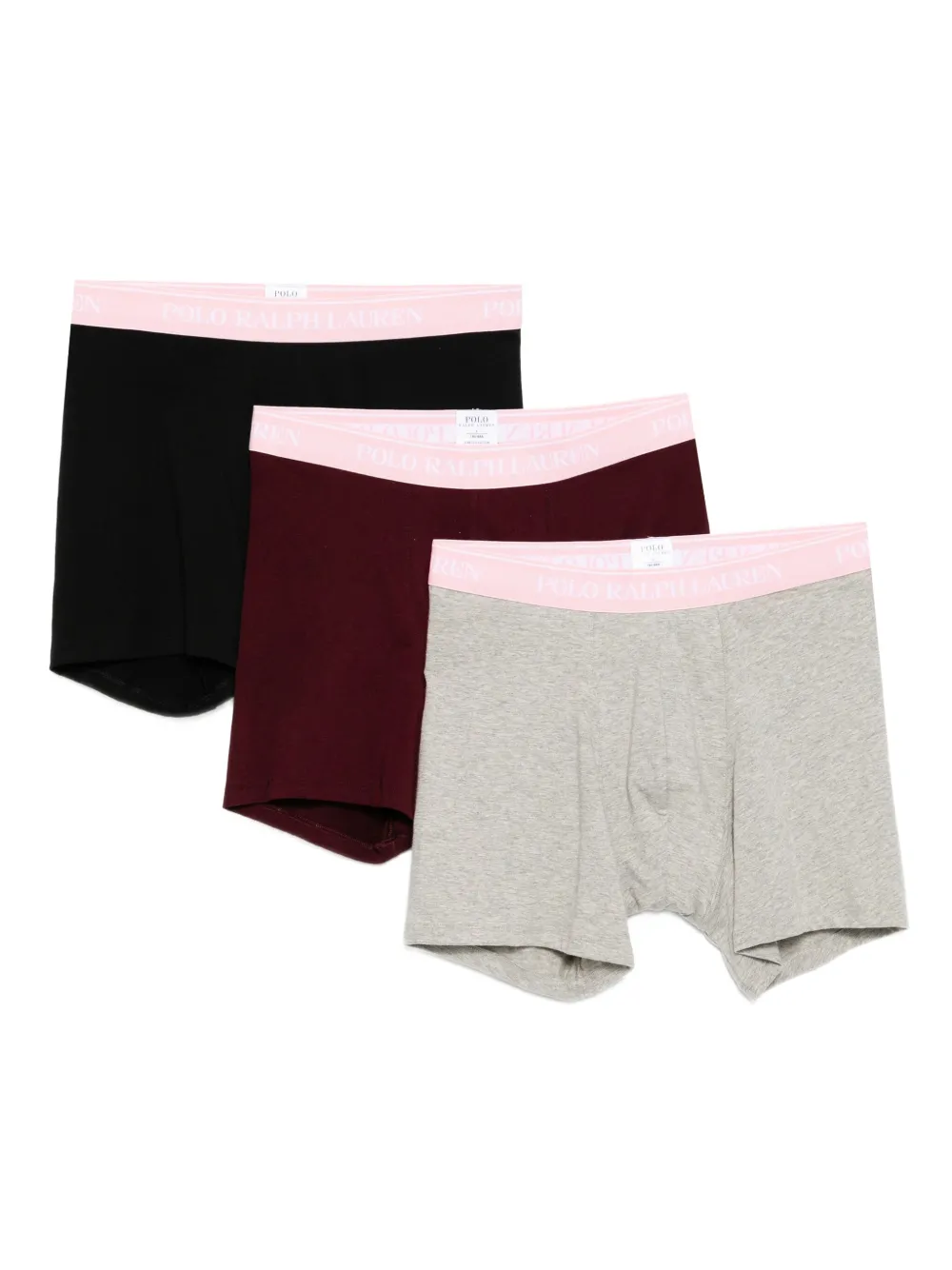 Polo Ralph Lauren Drie boxershorts met logoband Zwart