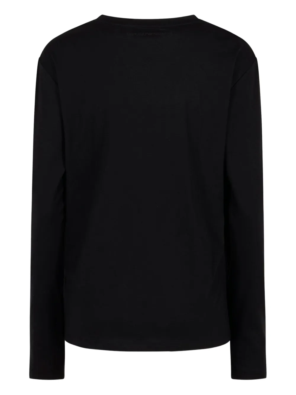 Emporio Armani T-shirt met logo-applicatie Zwart