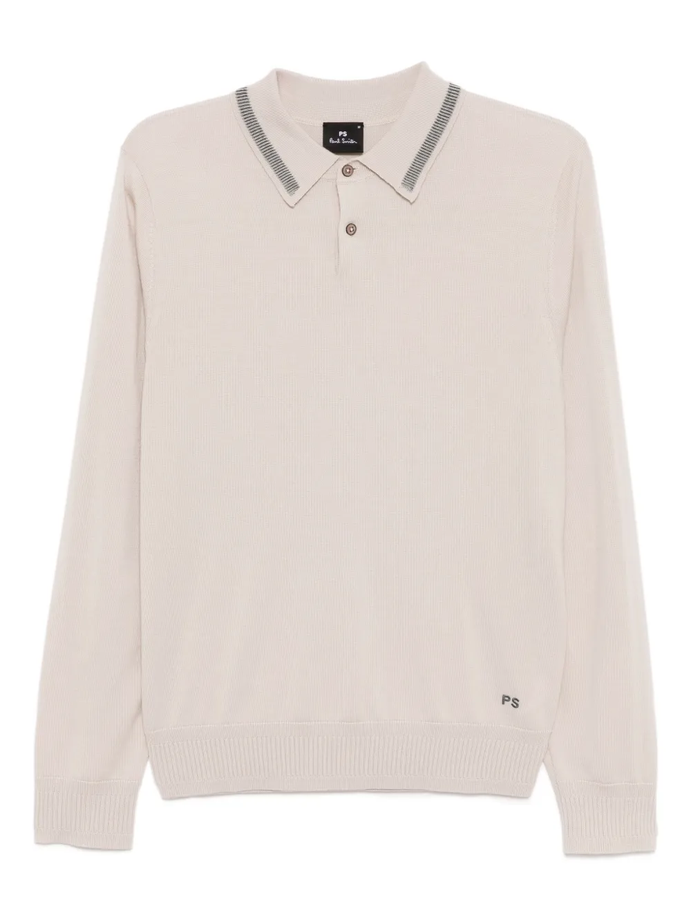 PS Paul Smith merino polo shirt | Neutrals | Image 1