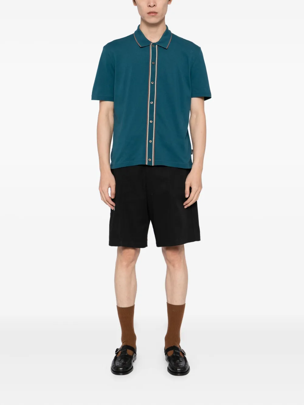 PS Paul Smith Overhemd met afwerking - Blauw