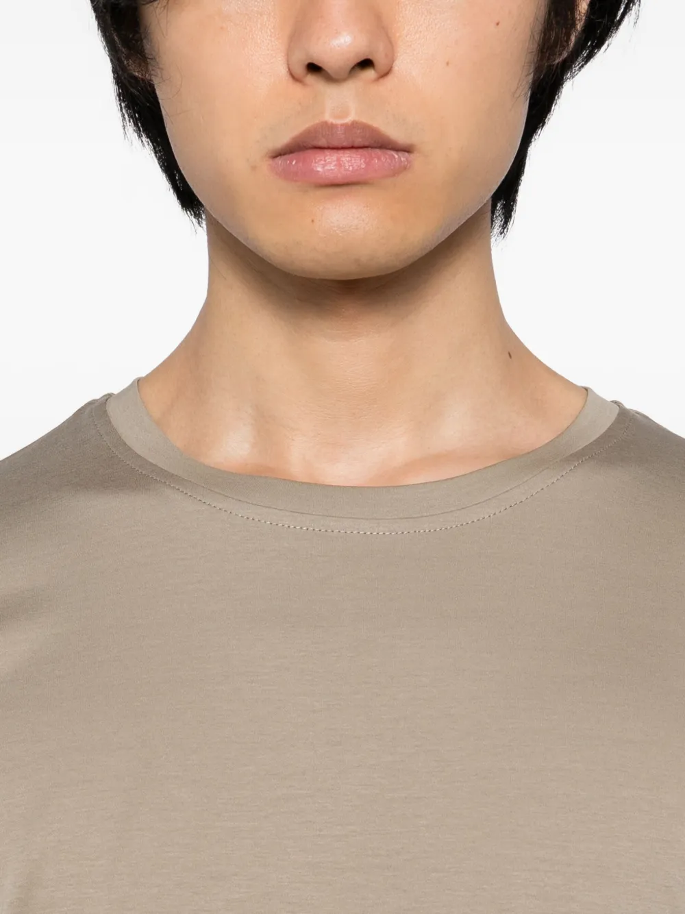 Raith Luxe Mercerized T-shirt In Brown