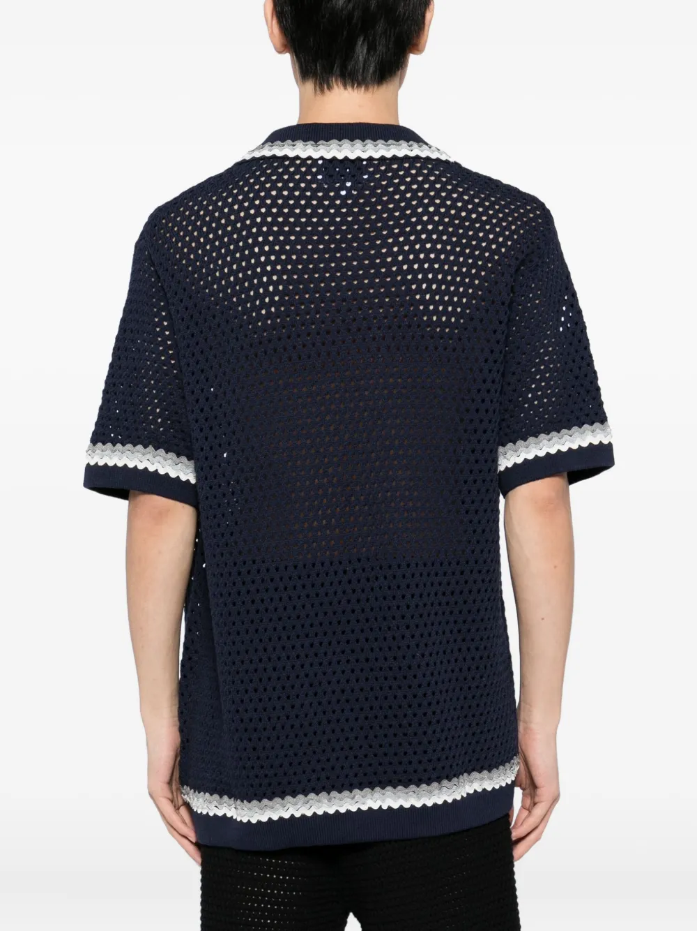 Raith Marconi-knit Shirt In Blue
