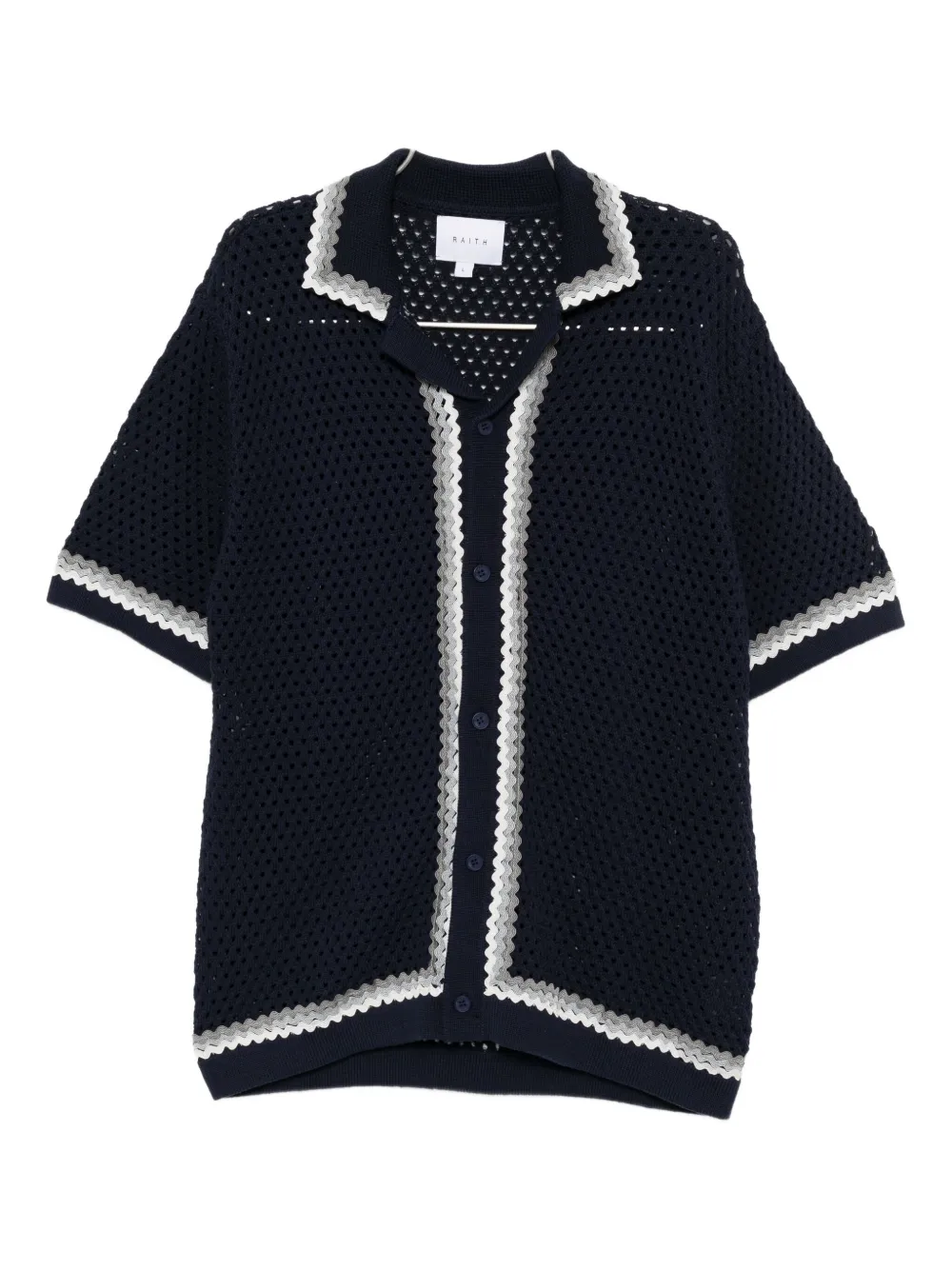 Raith Marconi-knit Shirt In Blue