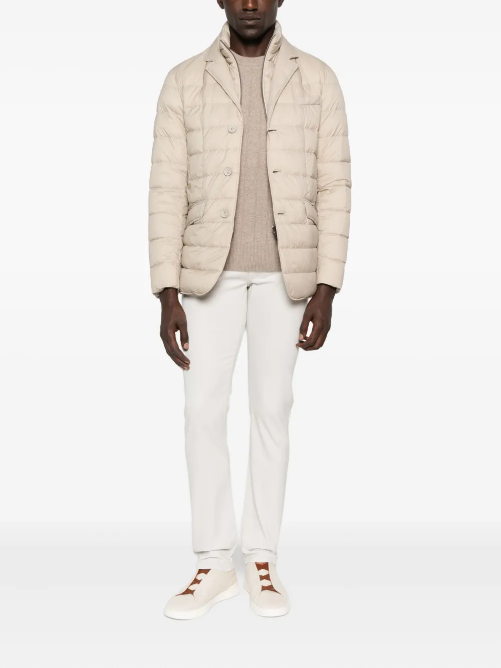 Fileria ribbed crew-neck sweater - Beige