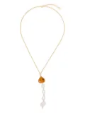 Sandralexandra Carpa Fish pearl chain necklace - Gold