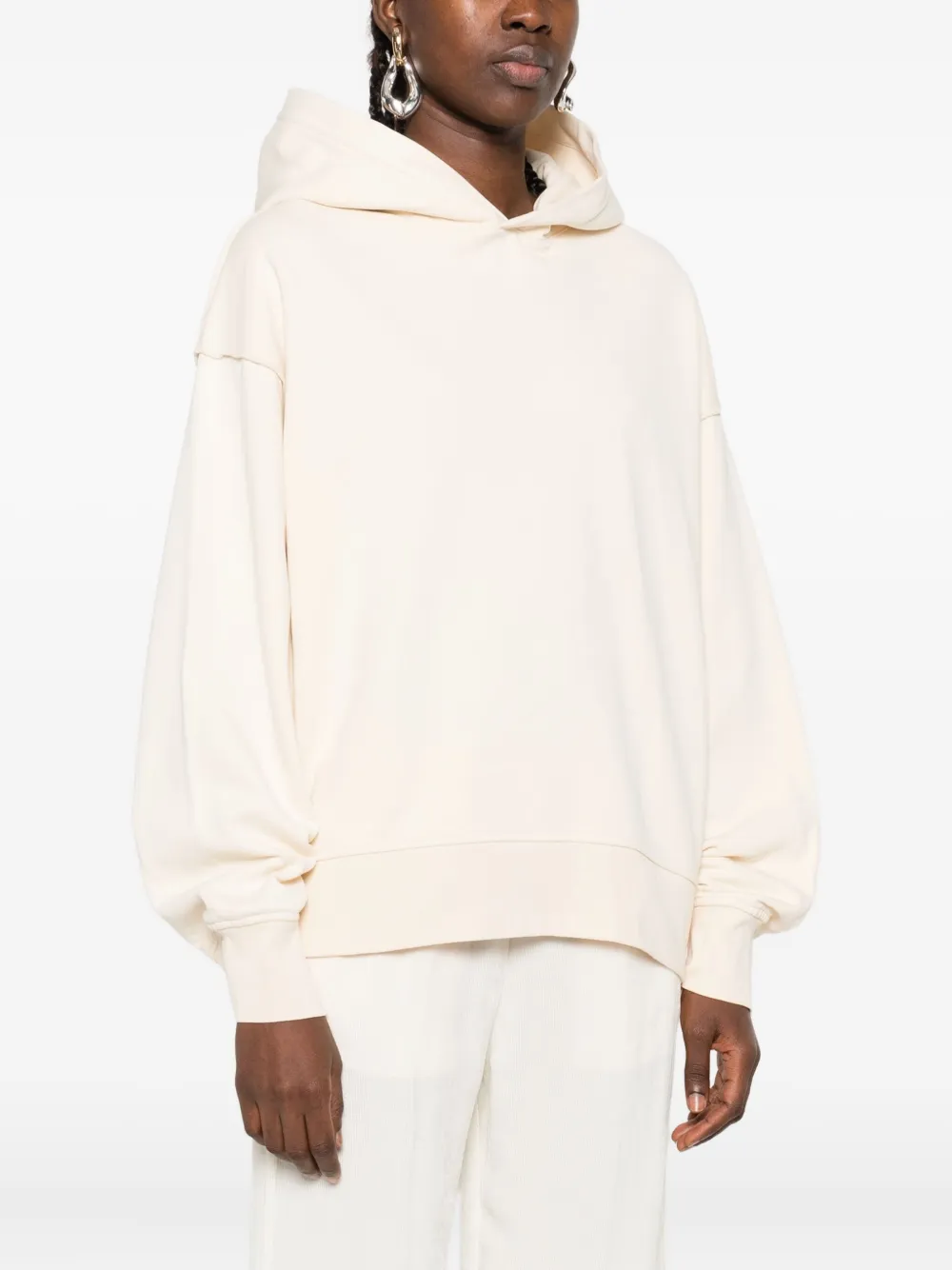 FEDERICO CINA Katoenen hoodie Beige