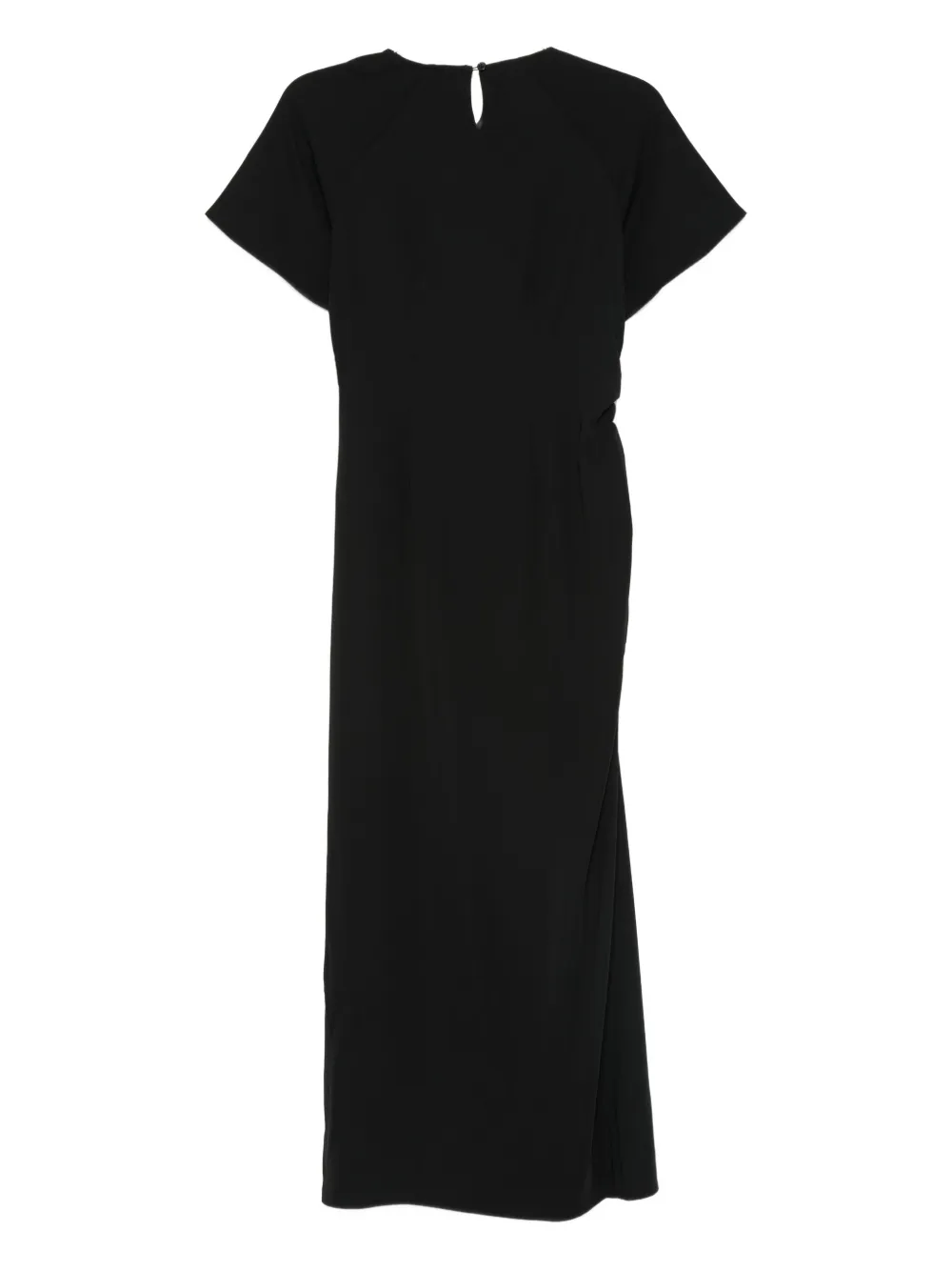 Samsoe & Samsoe Crew-neck Midi Dress In Black