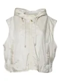 Weekend Max Mara hooded sleeveless gilet - White