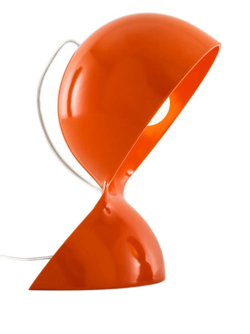 Artemide Dalù Curved-shade Table Lamp In Orange