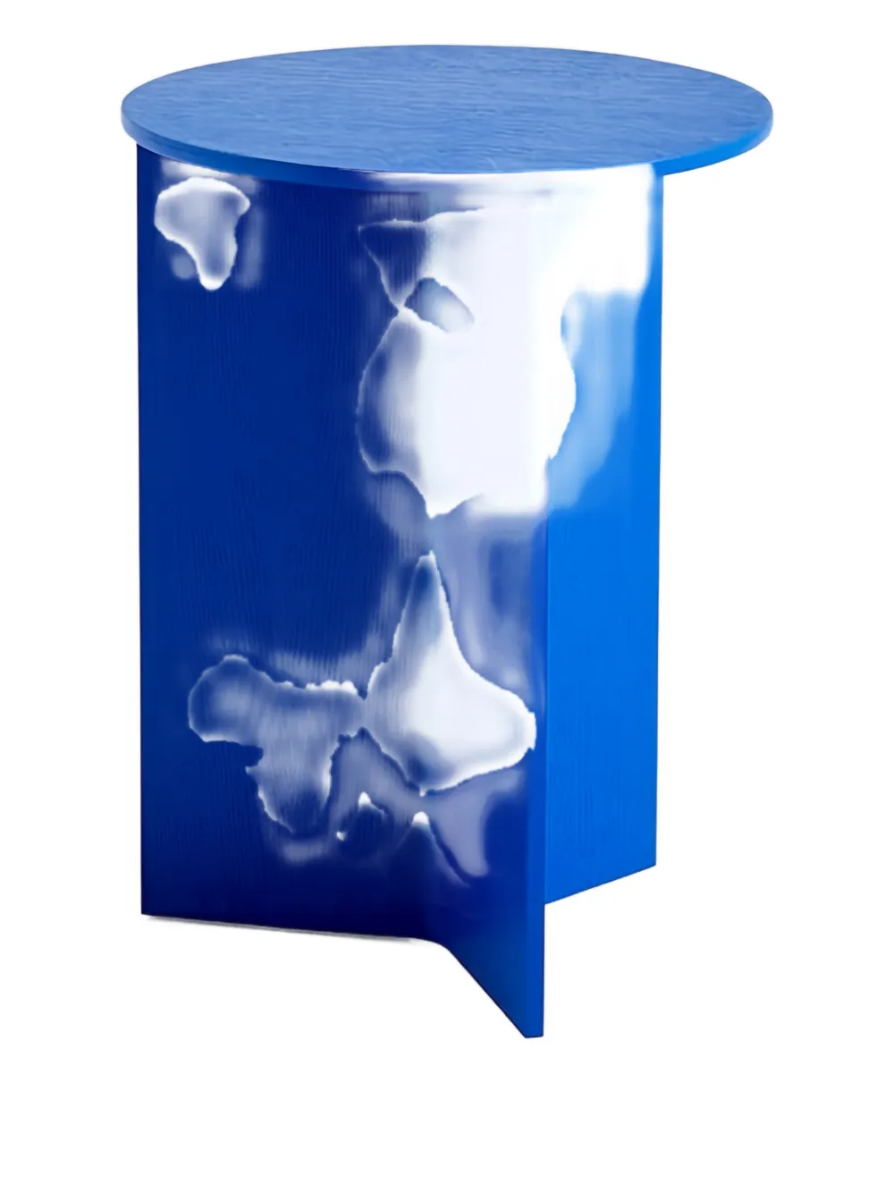 HAY round wood table - Blu