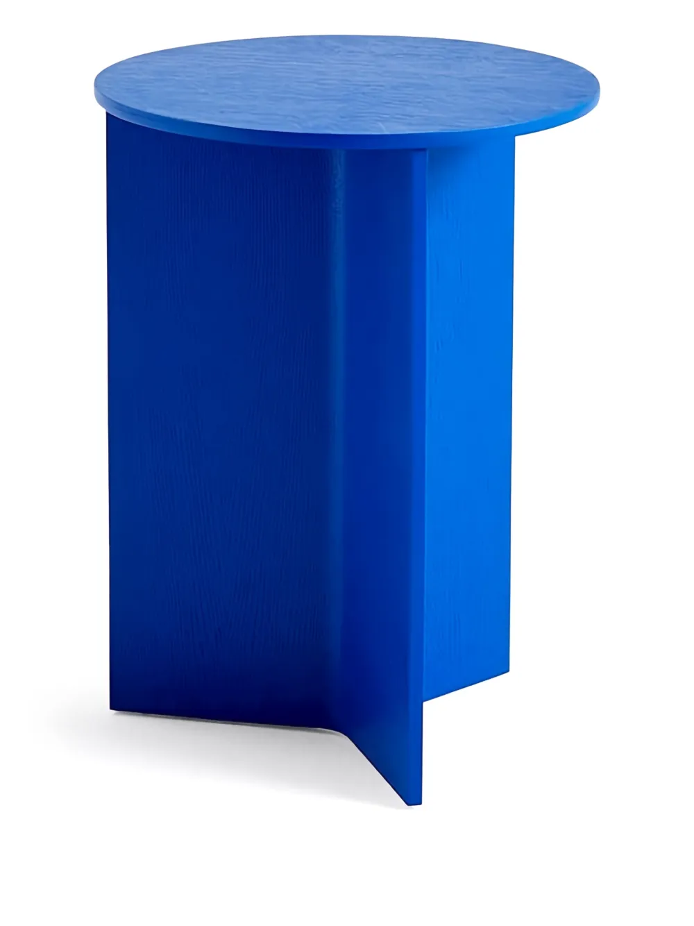 HAY round wood table | Blue | Image 1