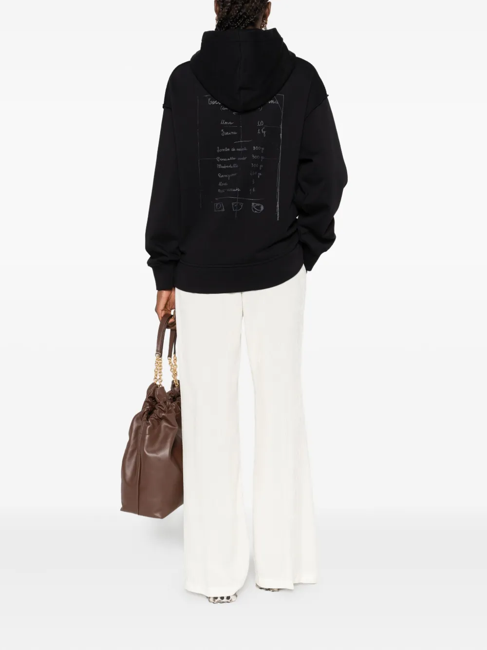 Federico Cina Cotton Hoodie In Black