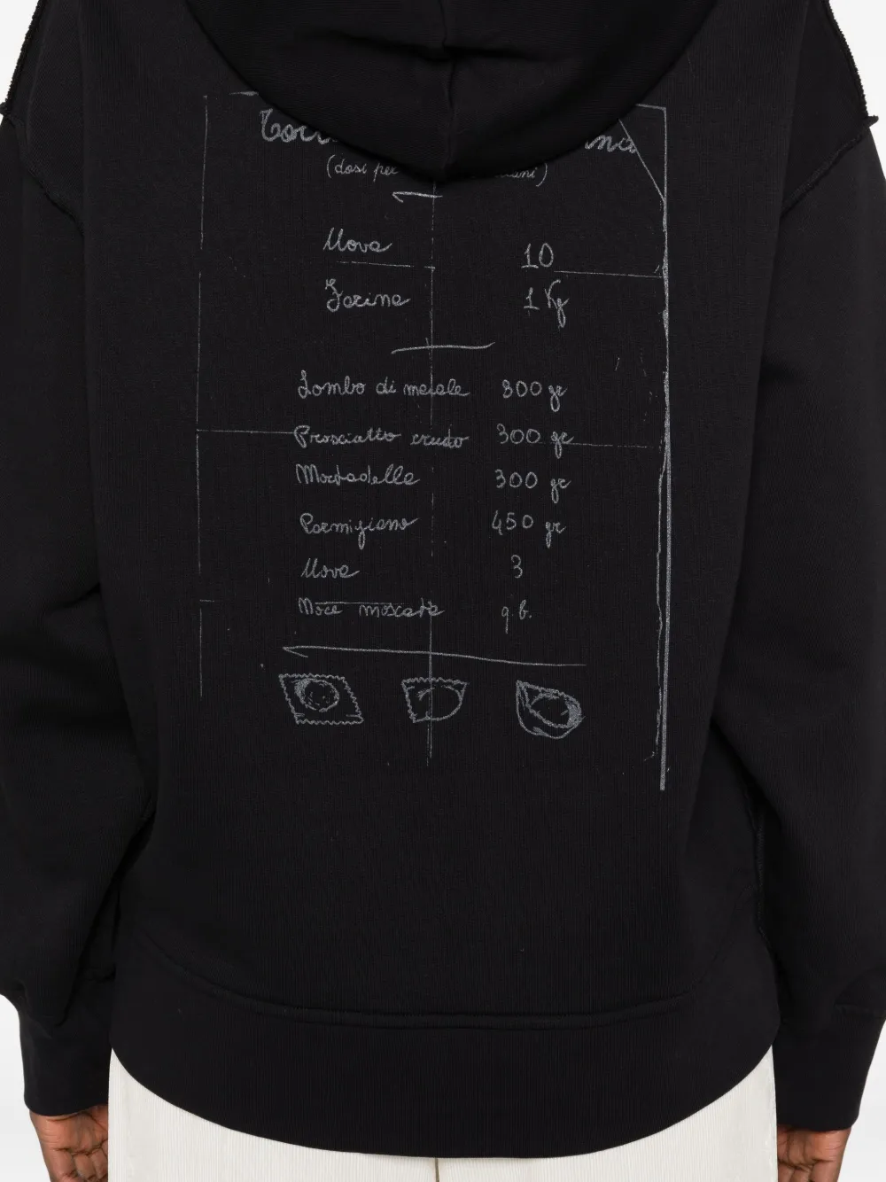 Federico Cina Cotton Hoodie In Black