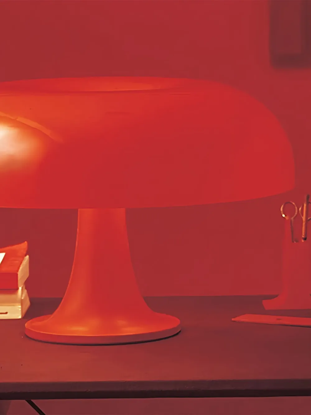  Artemide Nessino Mushroom-shaped Table Lamp - Orange 
