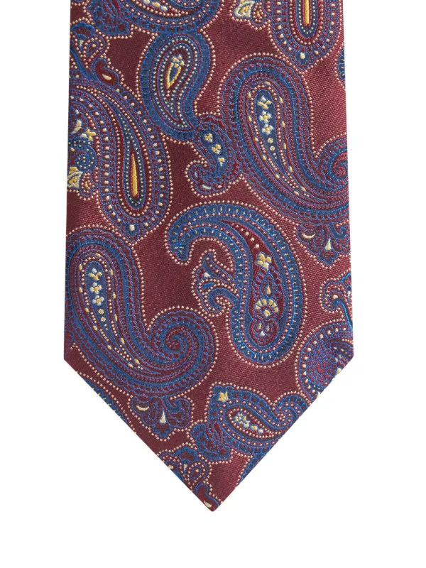 ETRO ペイズリー ネクタイ | レッド | FARFETCH JP