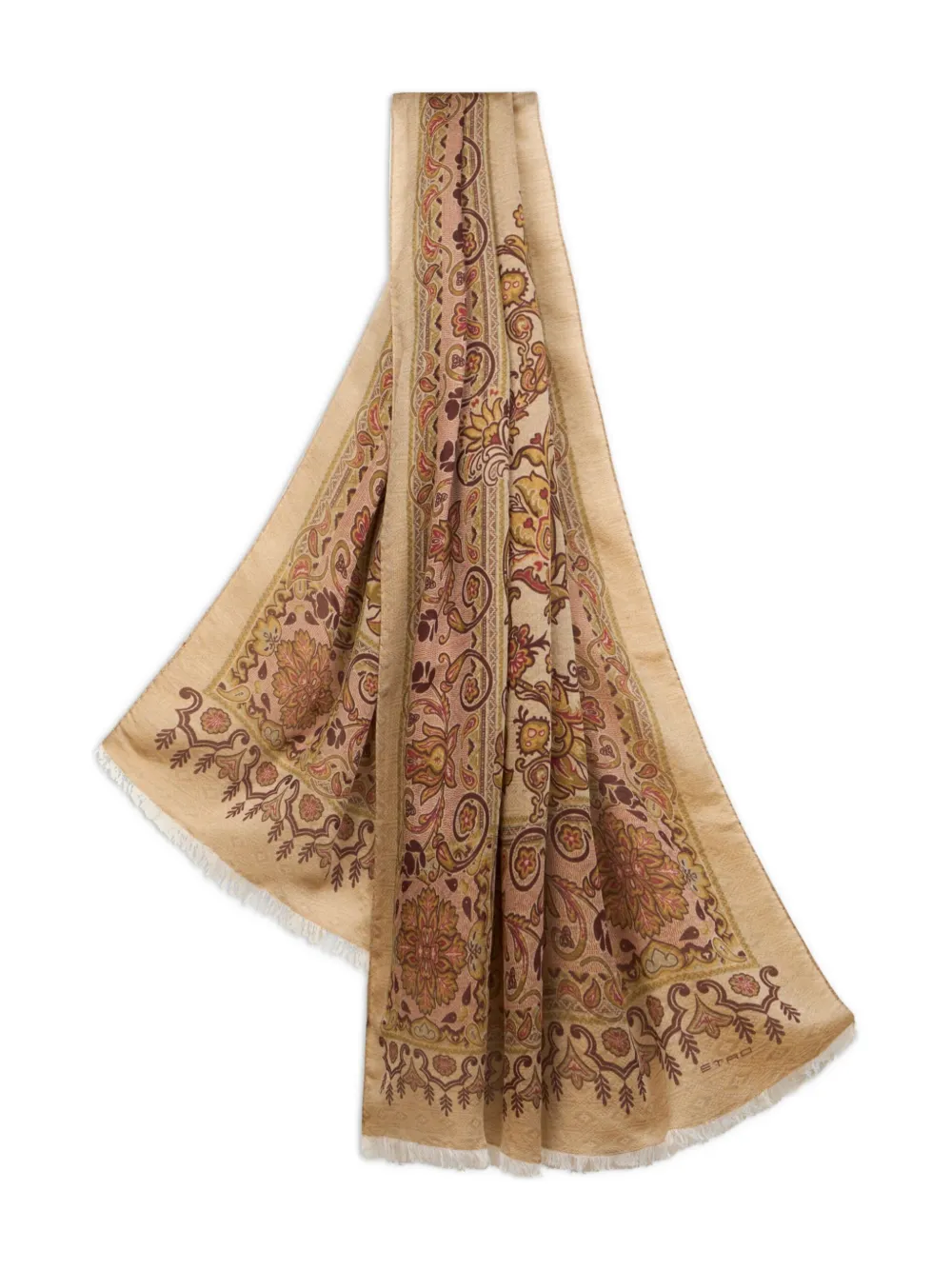 jacquard-paisley scarf