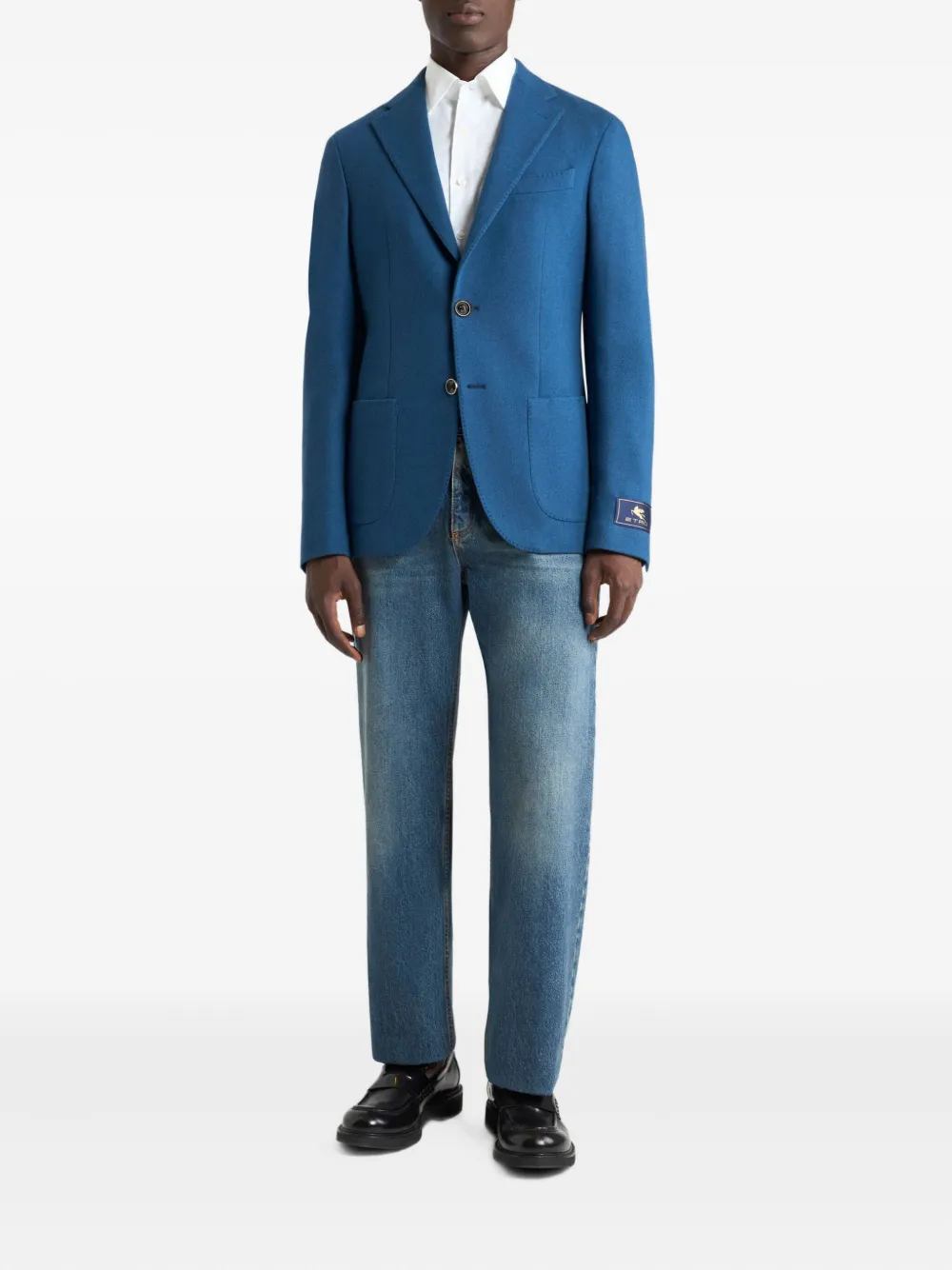 ETRO single-breasted blazer Blauw