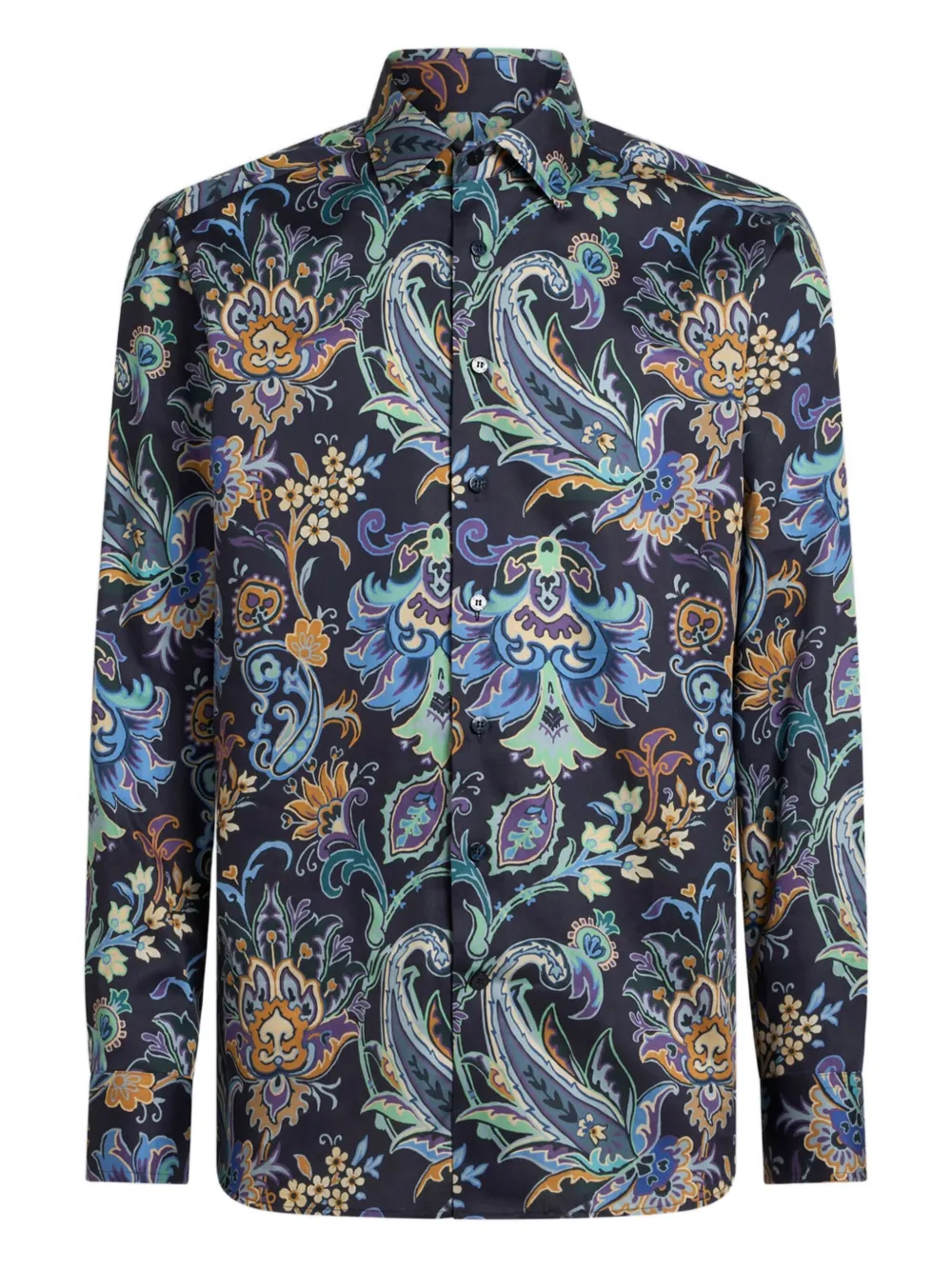 ETRO paisley floral long-sleeves shirt | Blue | Image 1