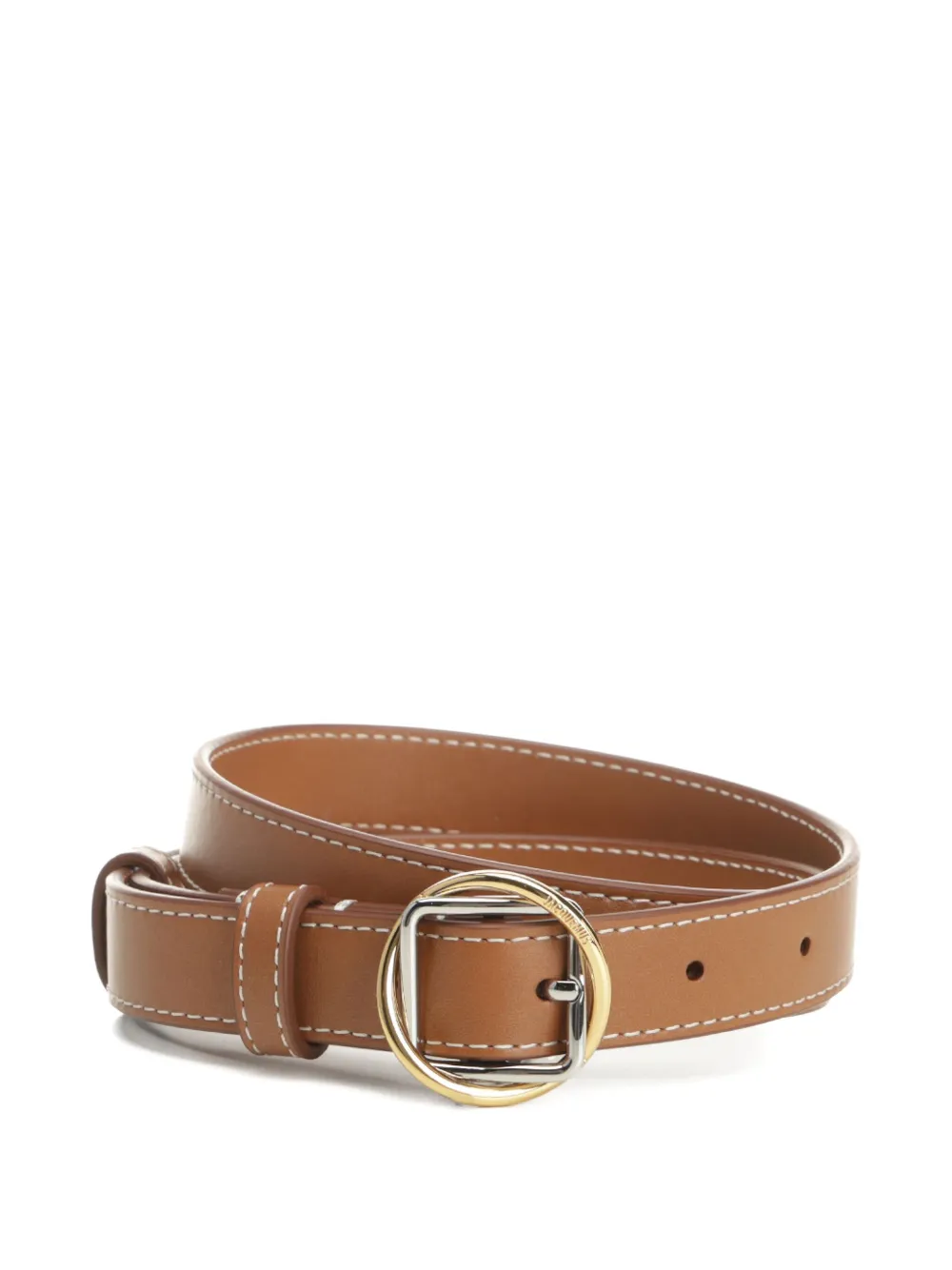 Jacquemus The Salon Leather Belt In Brown