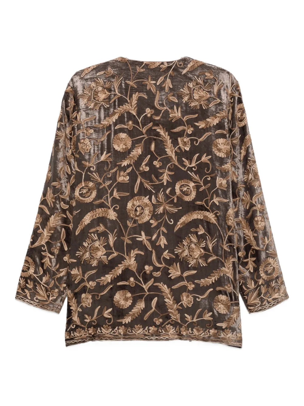 Seventy embroidered velvet coat | Single Breasted Coats | Image 2