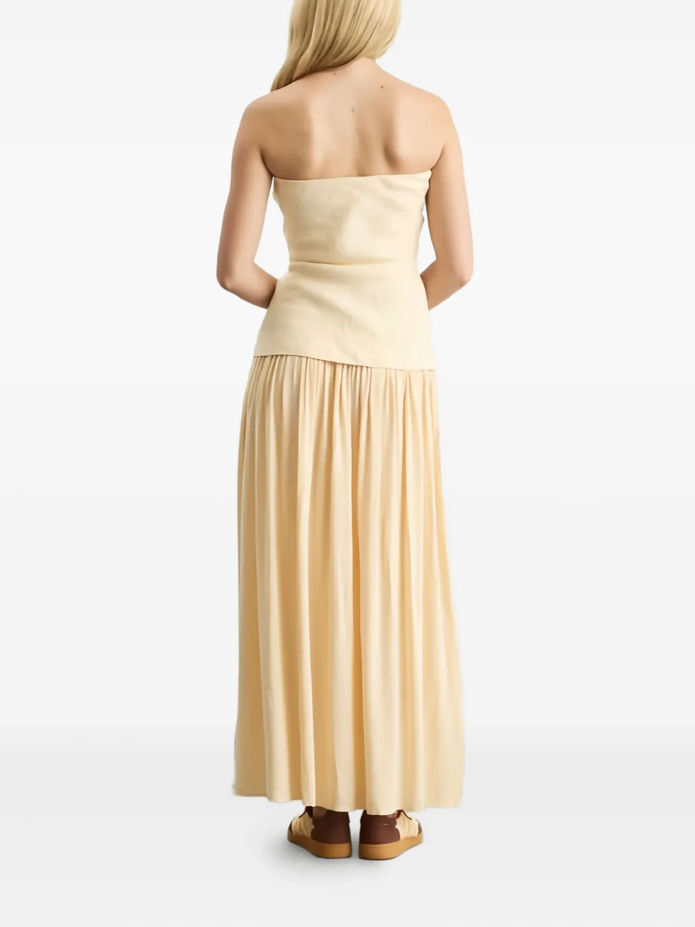Faithfull the Brand Hedy maxi-jurk Geel