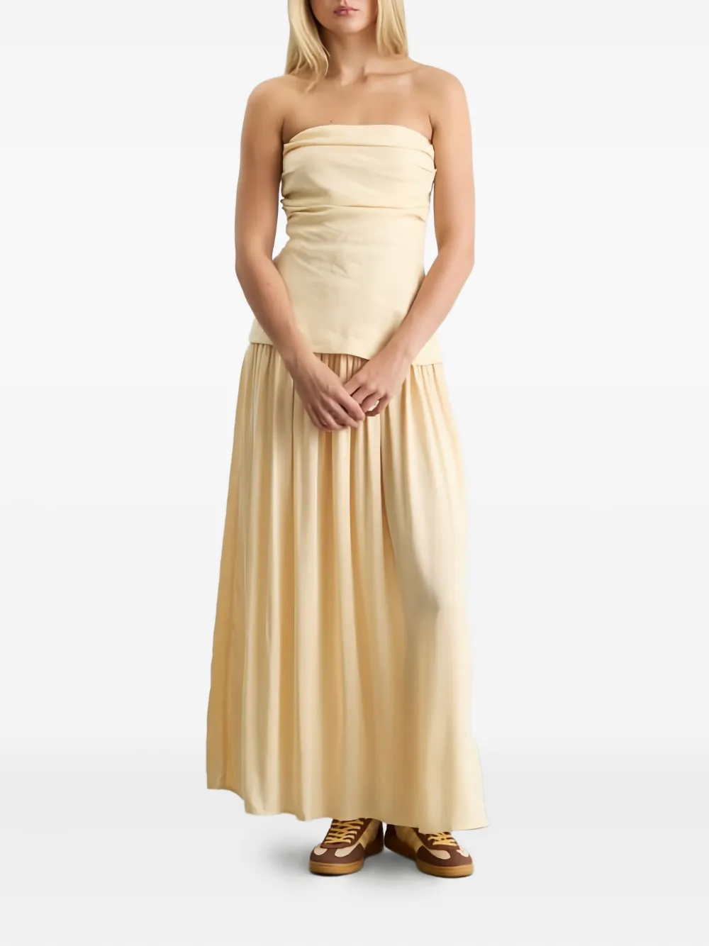 Faithfull the Brand Hedy maxi-jurk Geel