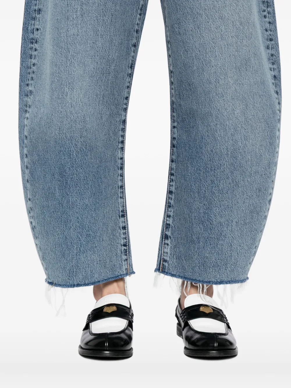 FRAME Bubble cropped broek Blauw