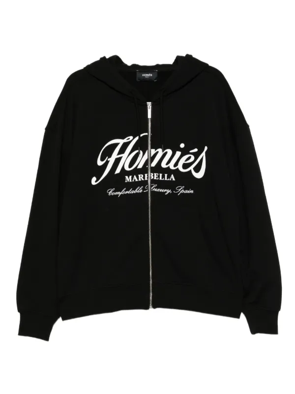 HOMIES MARBELLA Essentials ジップパーカー | ブラック | FARFETCH JP