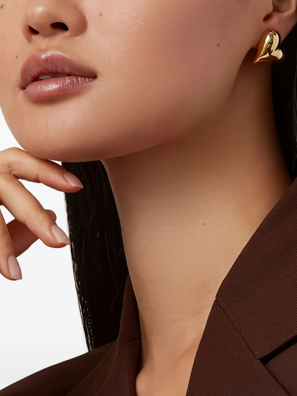 Jenny Bird Art Heart earrings - Goud