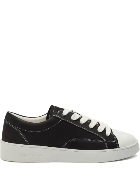JUDE LLOW nubuck-leather stitching-detailing low-top sneakers