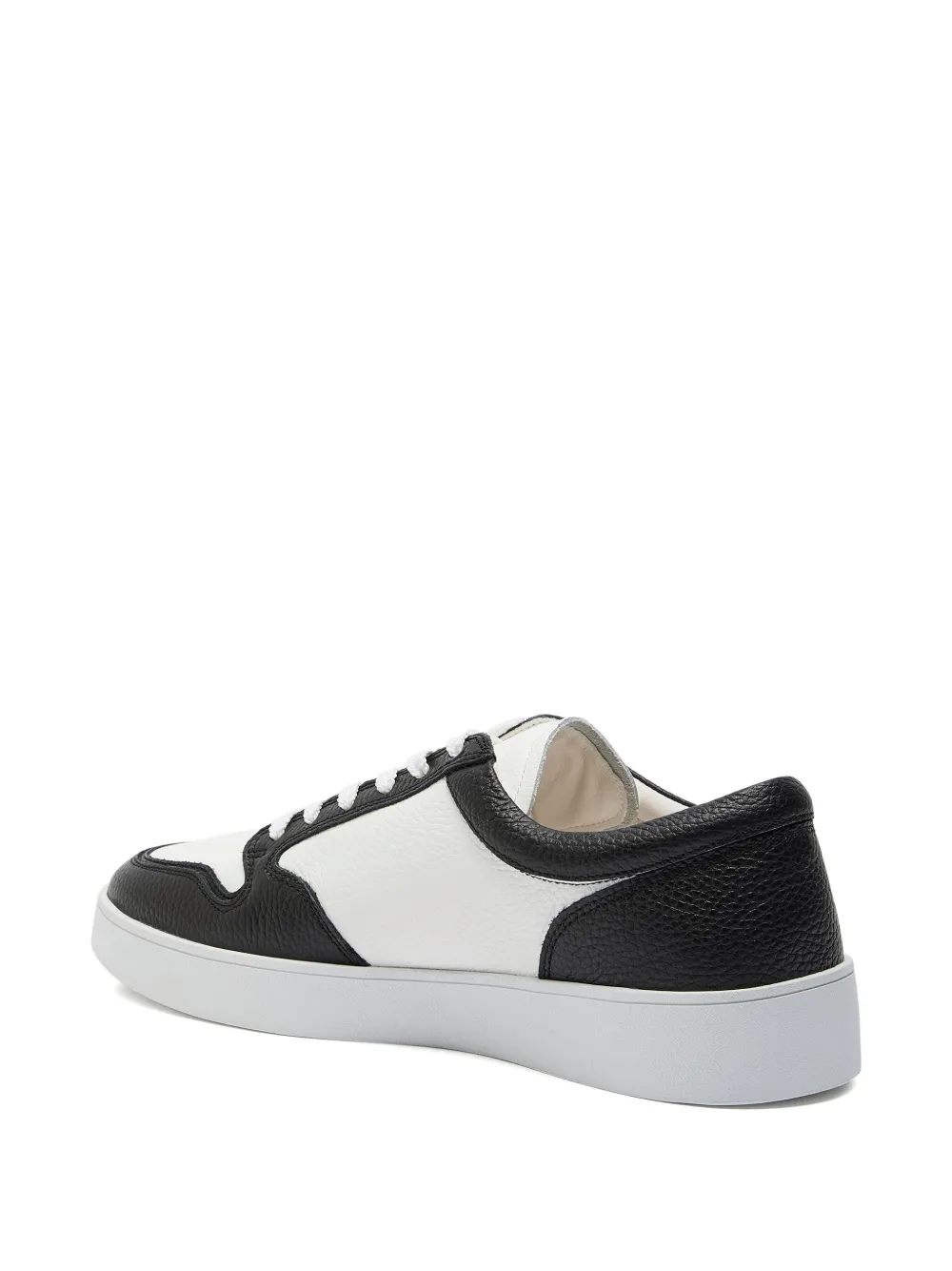 Jude Llow Telier Panelled Grained Leather Sneakers In Multi