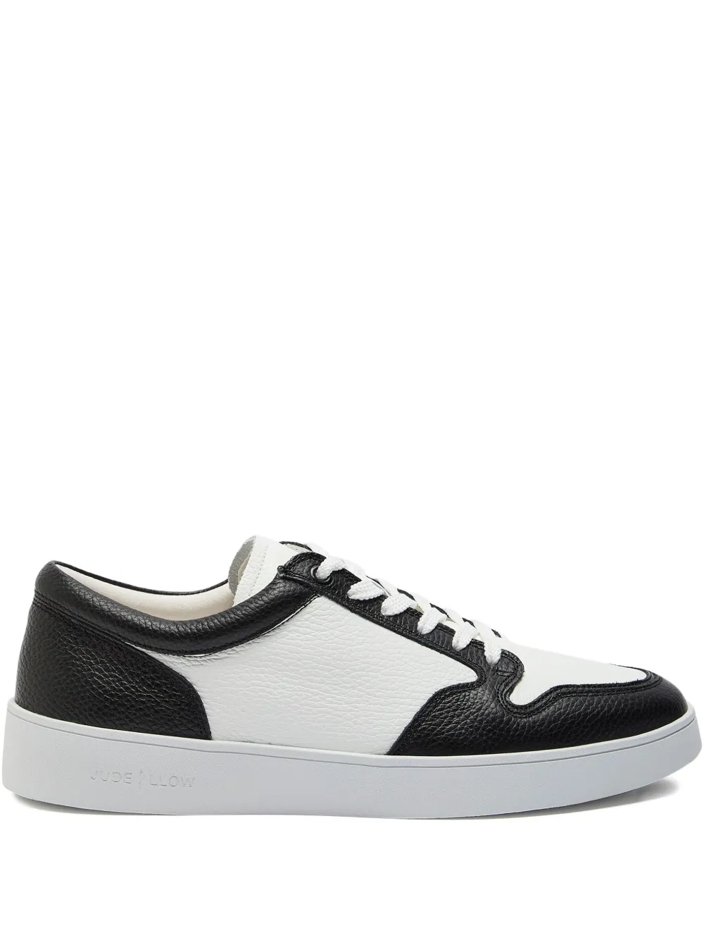 Jude Llow Telier Panelled Grained Leather Sneakers In Multi