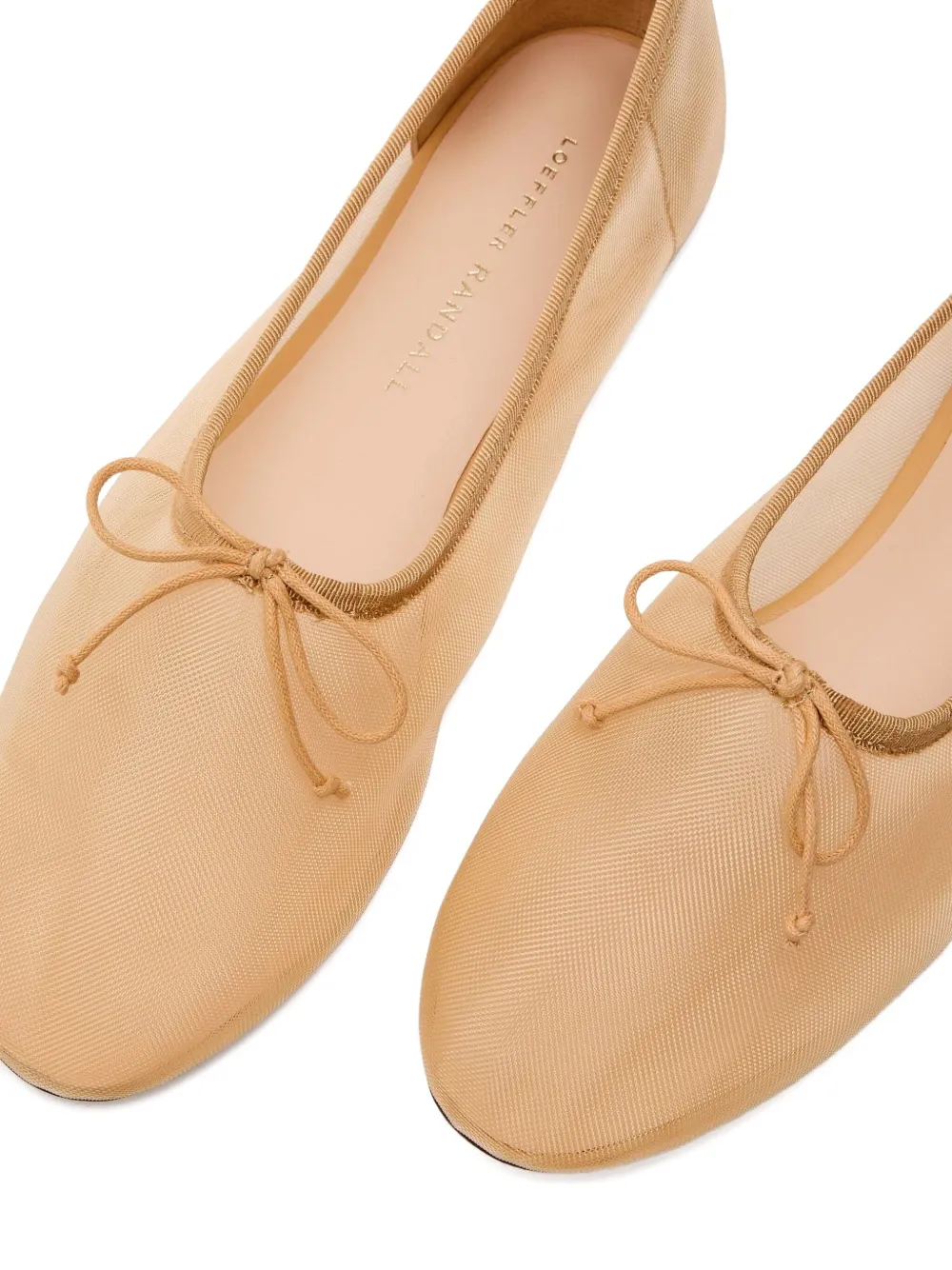 Loeffler Randall Landon Bow-detail Ballet Flats In Brown