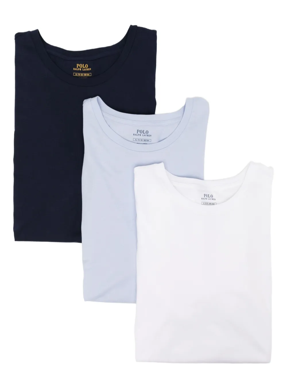 Polo Ralph Lauren Drie T-shirts met ronde hals Wit