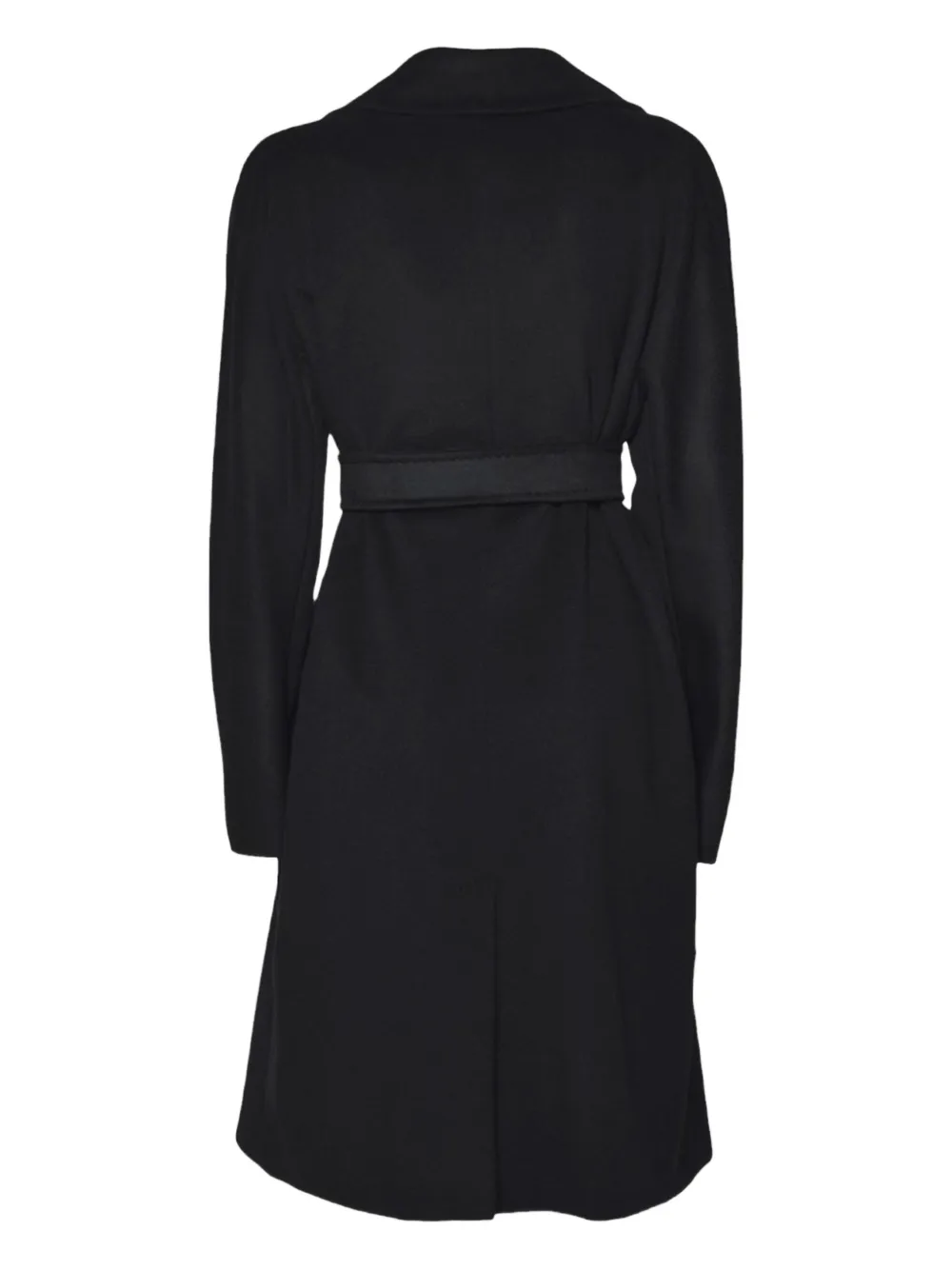 Weekend Max Mara Belted Wrap Coat In Black