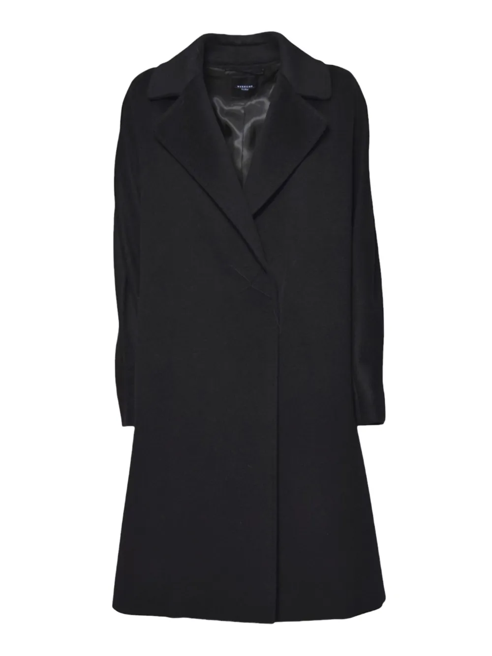 Weekend Max Mara Belted Wrap Coat In Black