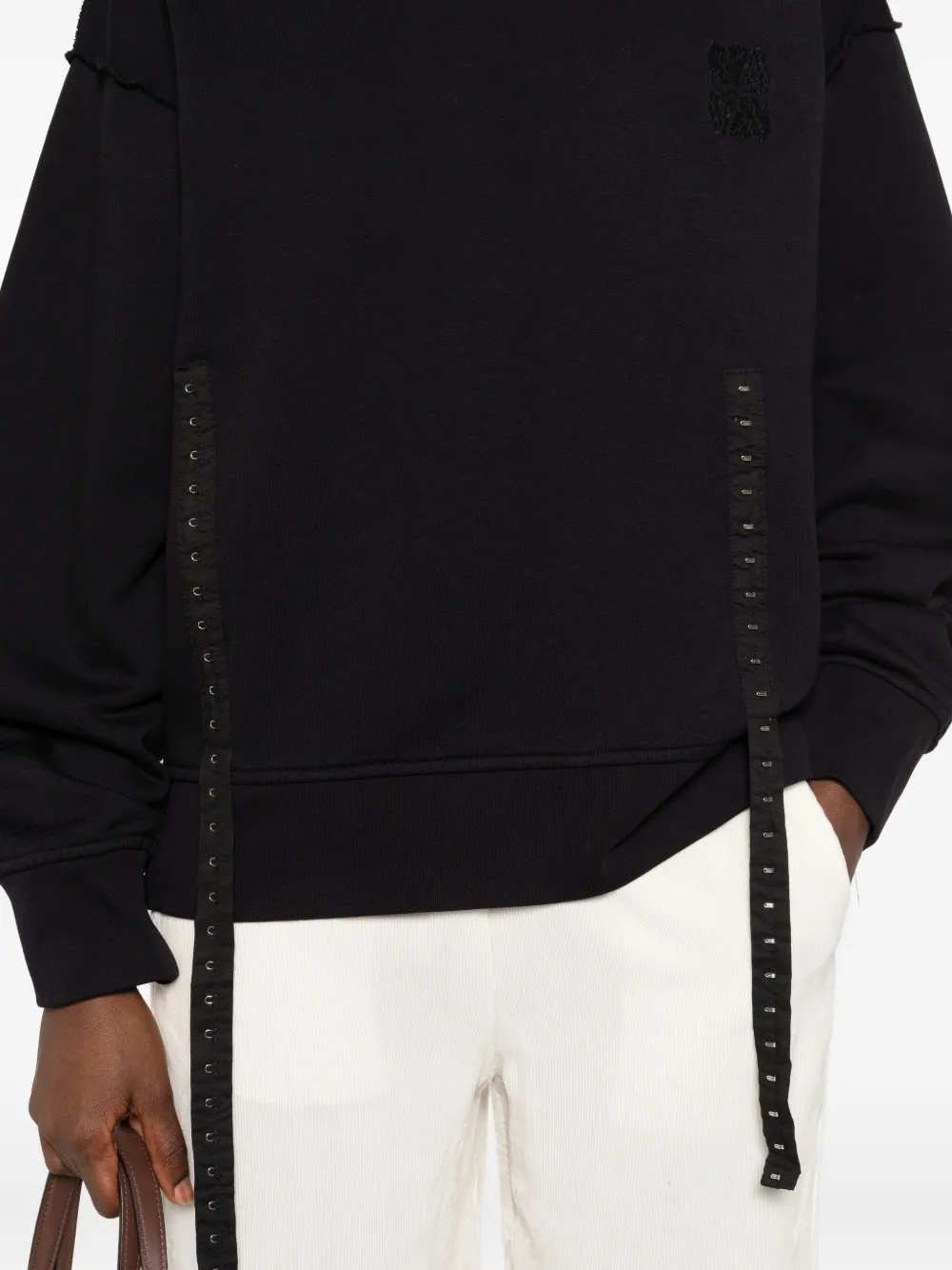 FEDERICO CINA Sweater met ronde hals Zwart