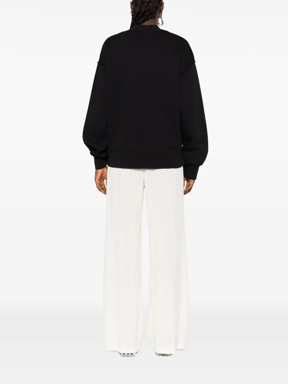 FEDERICO CINA Sweater met ronde hals Zwart