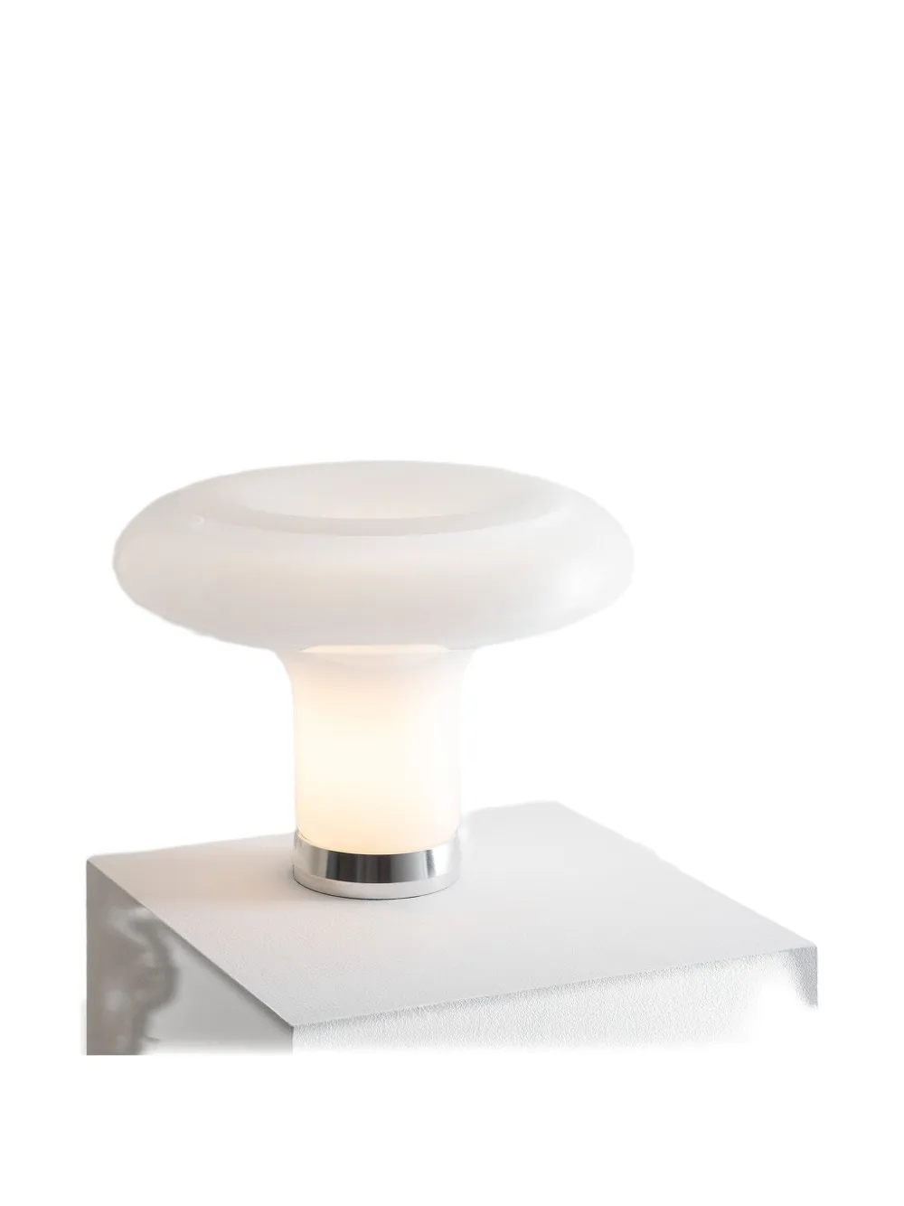 Artemide Lesbo Glass Table Lamp In White