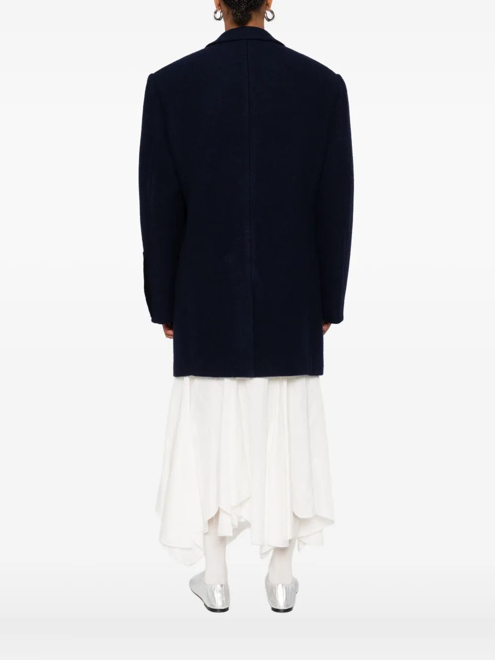 FEDERICO CINA Blazer met dubbele rij knopen en geborduurde cuffs Blauw