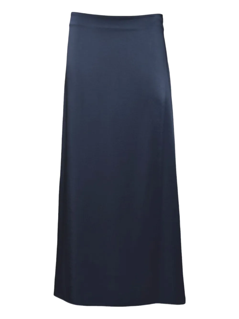 Weekend Max Mara Satin Midi Skirt In Blue