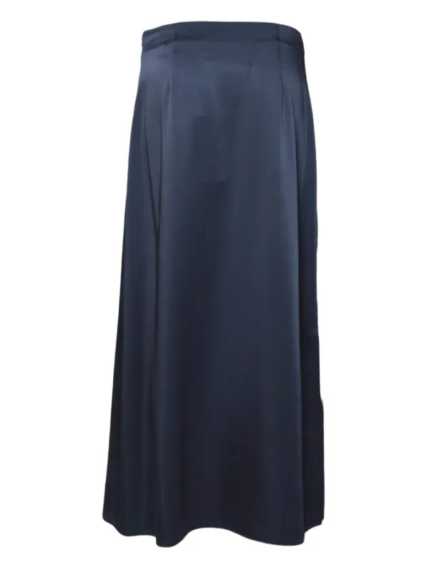 Weekend Max Mara Gonna Midi In Raso Blu FARFETCH IT