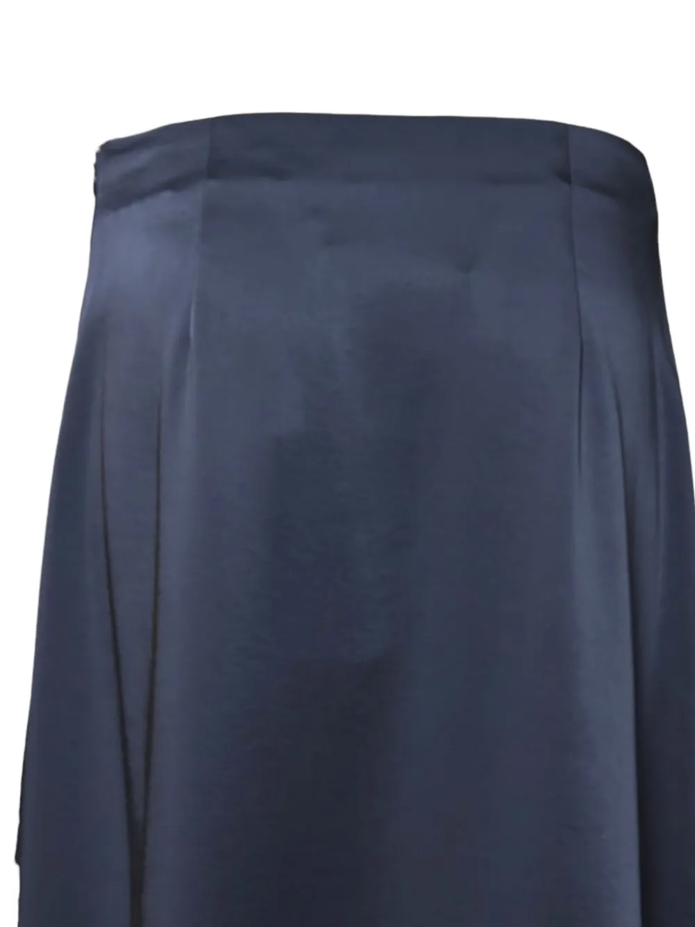 Weekend Max Mara Satin Midi Skirt In Blue