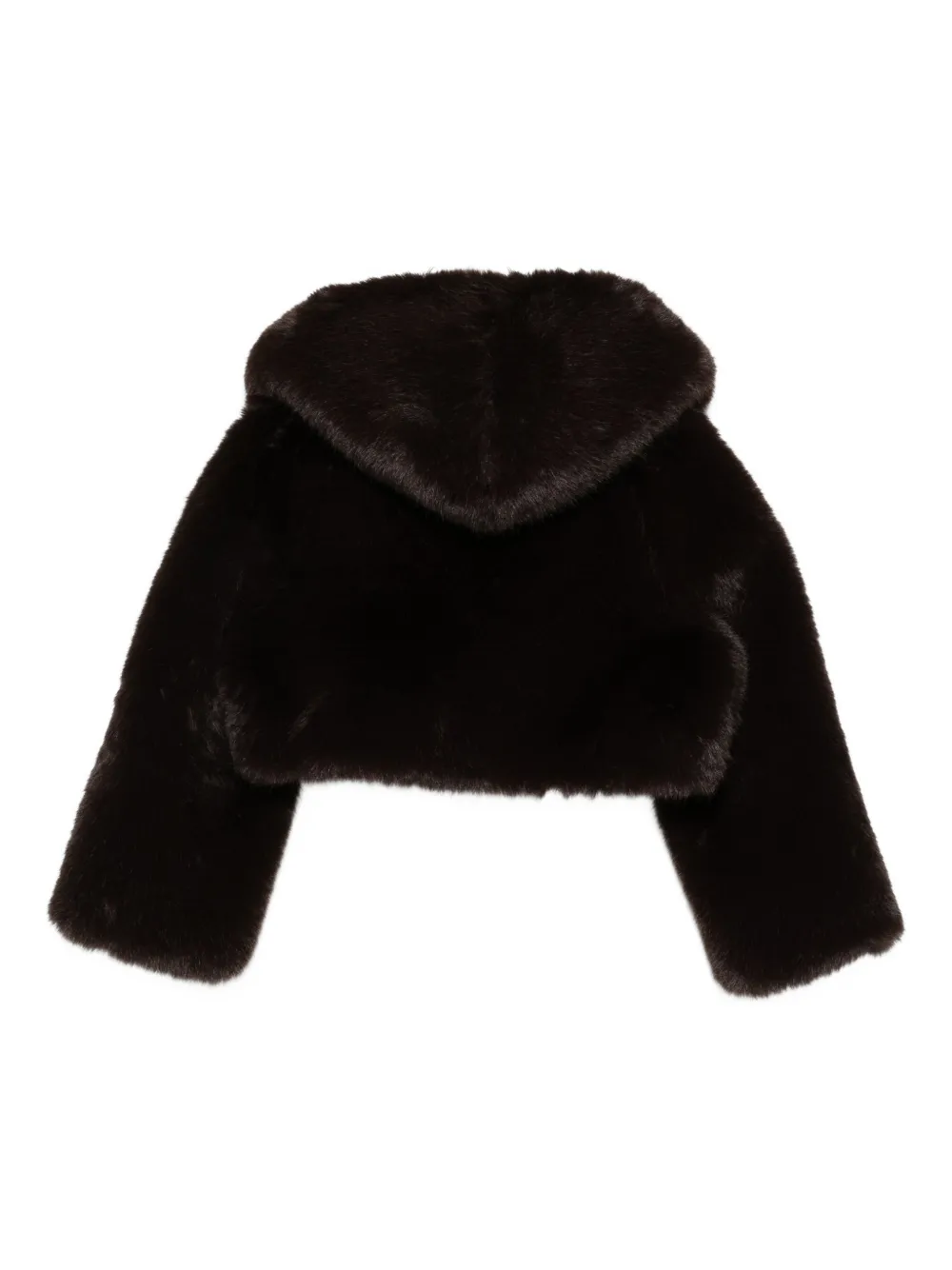 Giuseppe Di Morabito Hooded Cropped Jacket In Black