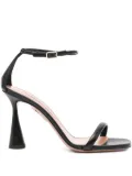 Aquazzura 95mm Hot Sandal flared-heel ankle-strap sandals - Black