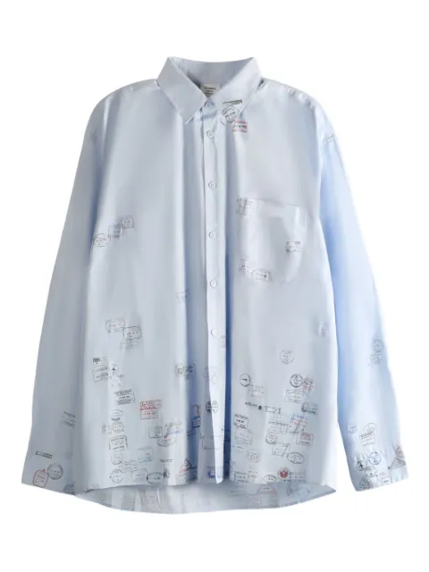 VETEMENTS stamp-print cotton shirt